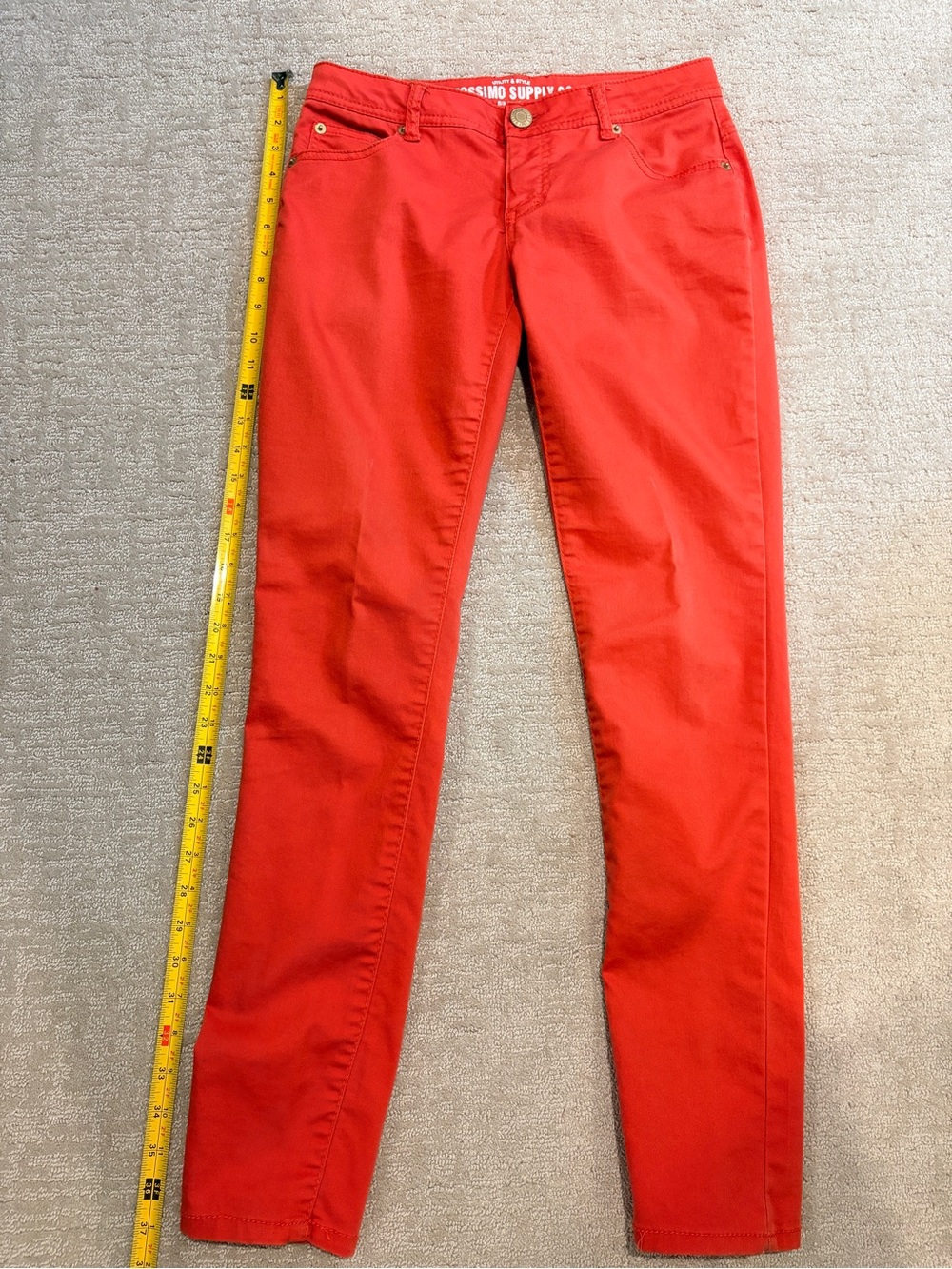 Mossimo Skinny Fit Orange Jeans